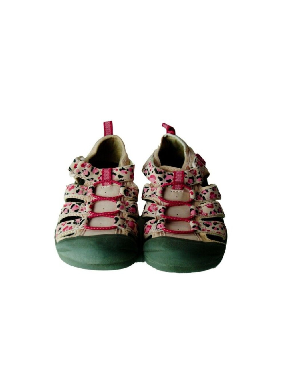 Jumping Beans Kids Pink & Beige Heart Print Water Sandals Size 9 - Picture 2 of 7